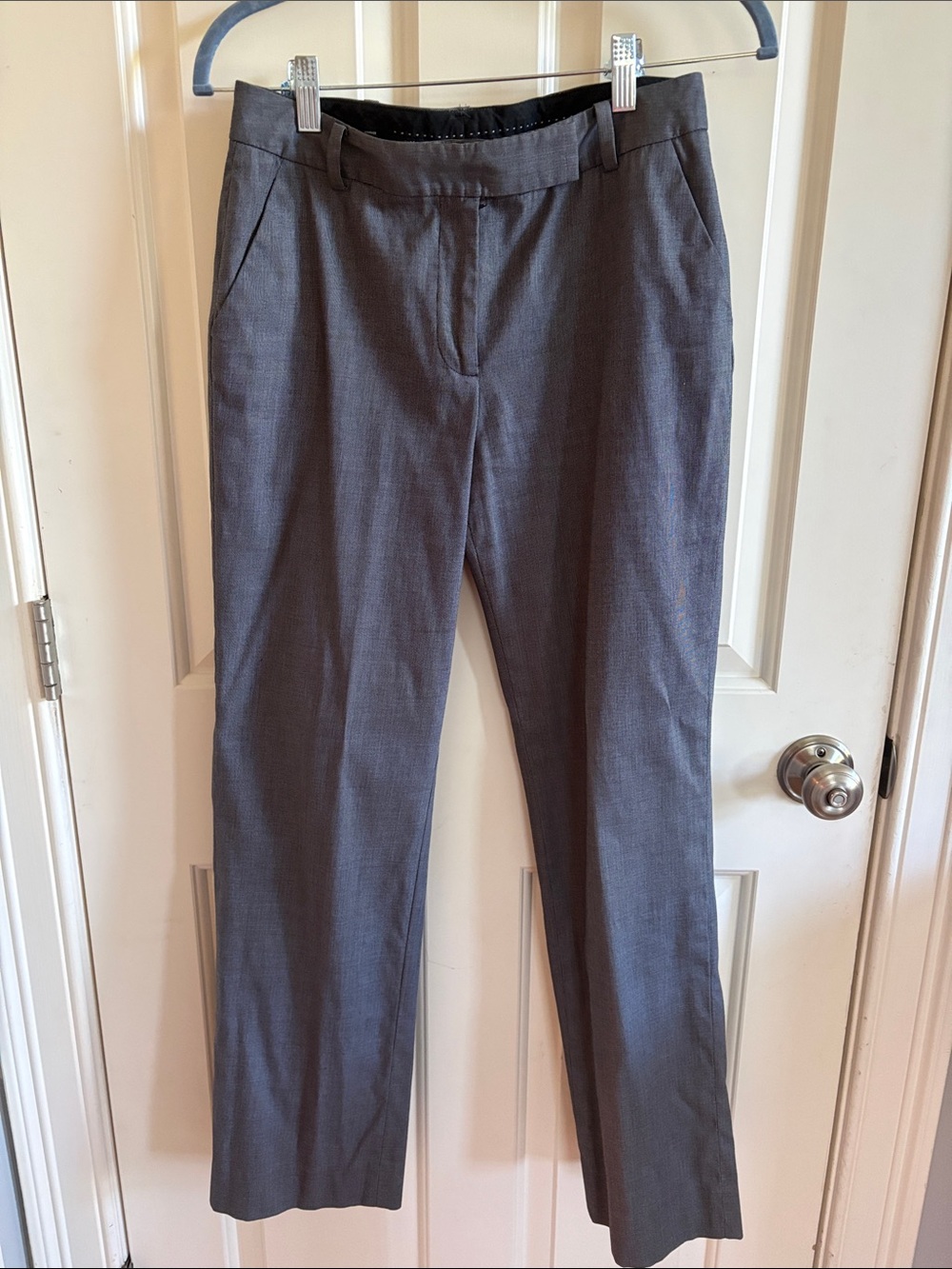 Talbots Heritage Gray Straight-Leg Dress Trousers